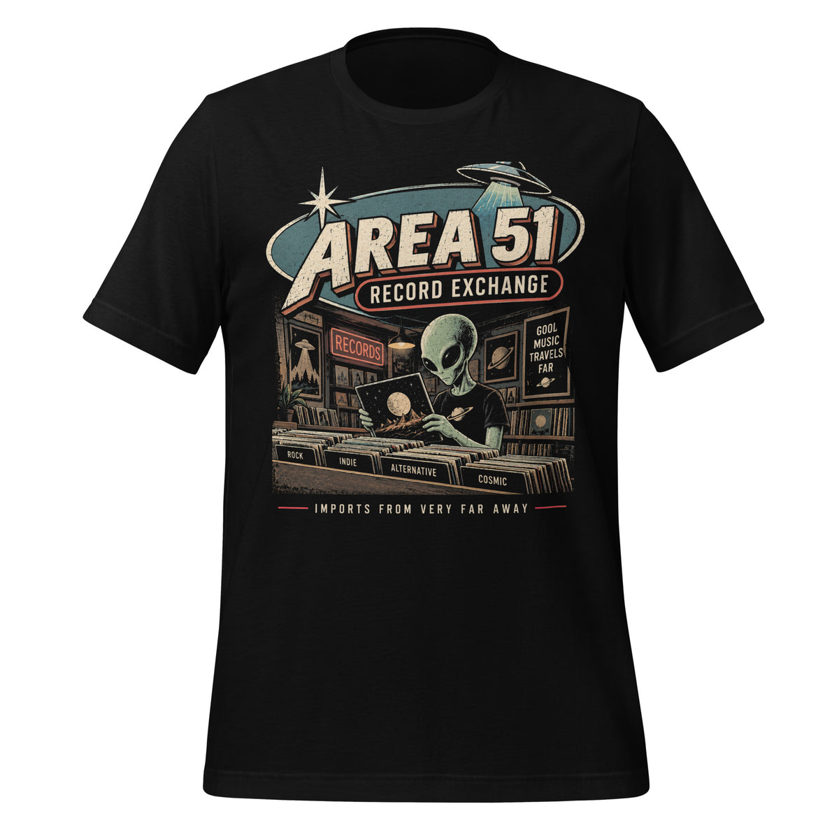 Area 51 Record Exchange Tee